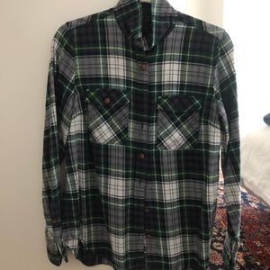 J Crew collared flannel button down
